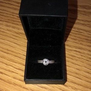 Shimmering Pandora promise Ring